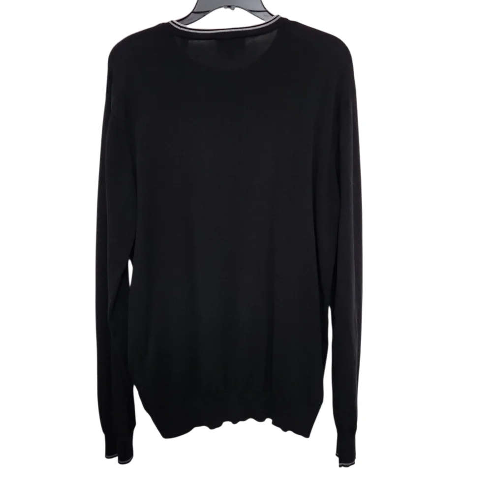 Men's Emporio Armani Black Crewneck Sweater - Picture 6 of 6